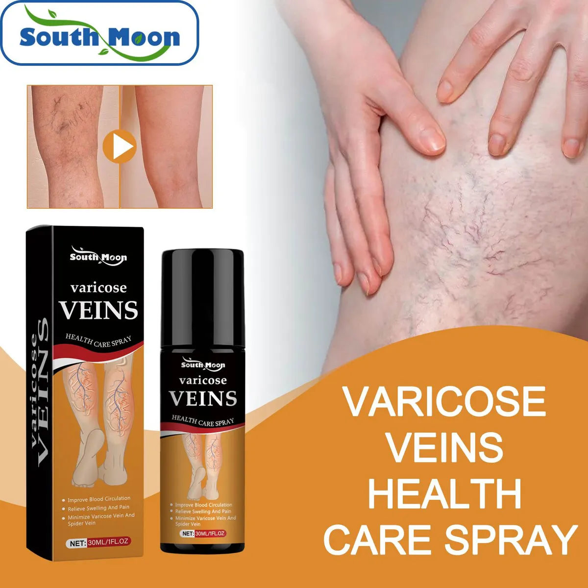 Turmeric Varicose Veins Relief Spray (BUY 1 GET 1 FREE🔥🔥)